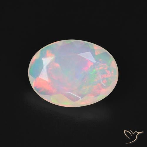 1.55ct Natural Multicolor Opal, Oval, Translucent