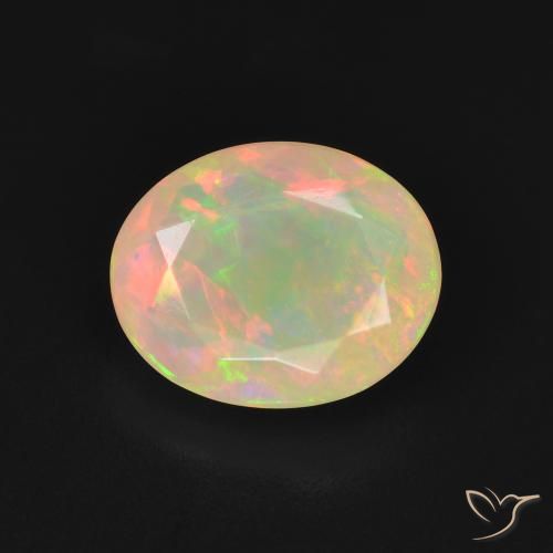 1.48ct Natural Multicolor Opal, Oval, Translucent