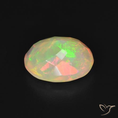 Opal Gemstone in 9.4 x 7.6 mm Size for Sale, Opal Stone in Multicolor Color