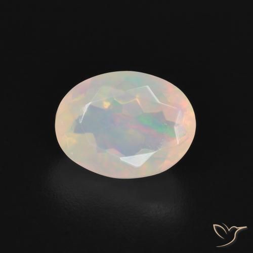 1.39ct Natural Multicolor Opal, Oval, Transparent