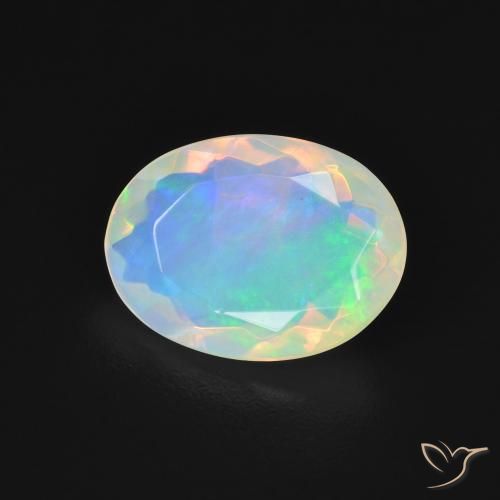 1.70ct Natural Multicolor Opal, Oval, Transparent