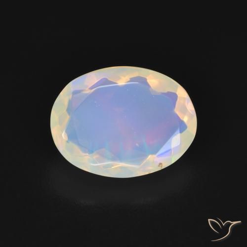 1.68ct Natural Multicolor Opal, Oval, Transparent
