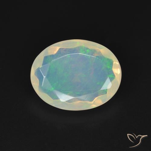 1.68ct Natural Multicolor Opal, Oval, Transparent, Photo A