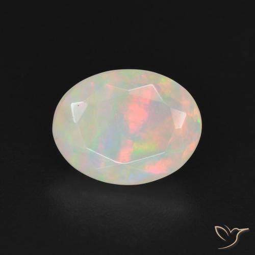 1.14ct Natural Multicolor Opal, Oval, Translucent