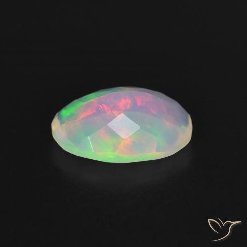 Opal Gemstone in 9.7 x 7.4 mm Size for Sale, Opal Stone in Multicolor Color