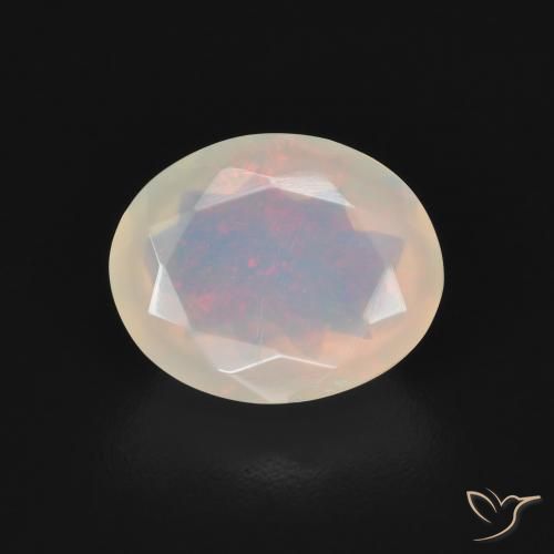 1.44ct Natural Multicolor Opal, Oval, Transparent