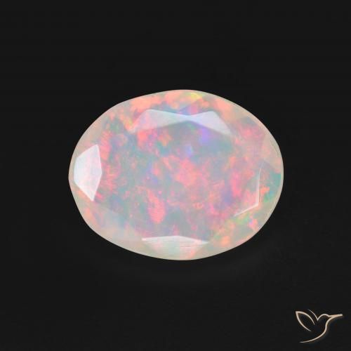 1.20ct Natural Multicolor Opal, Oval, Translucent
