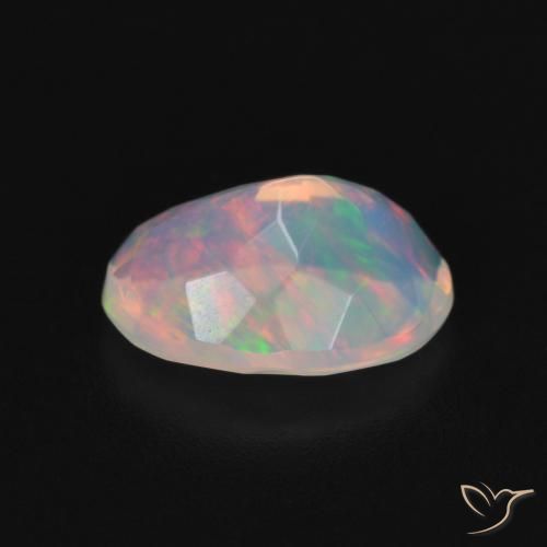 Opal Gemstone in 10 x 7 mm (calibrated) Size for Sale, Opal Stone in Multicolor White Color