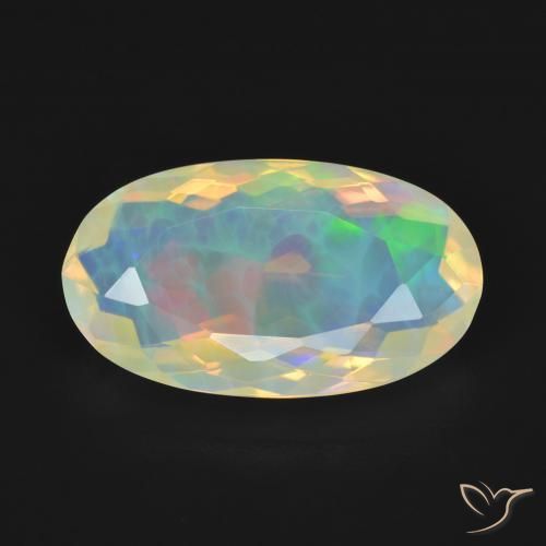 3.51ct Natural Multicolor Opal, Oval, Transparent