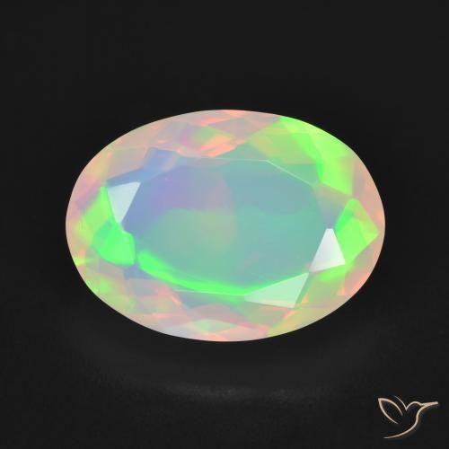 3.83ct Natural Multicolor Opal, Oval, Transparent