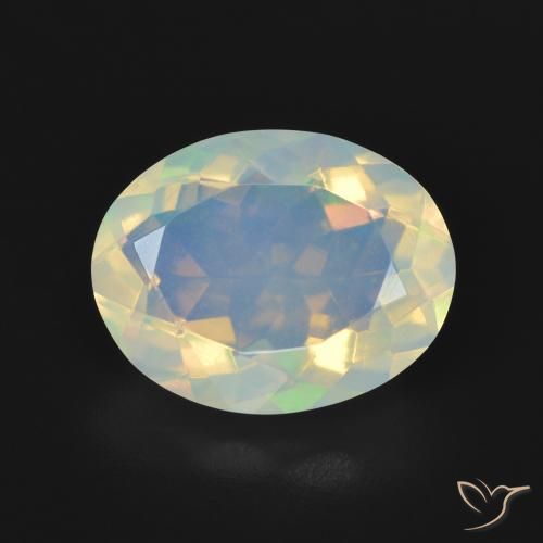 3.48ct Natural Multicolor Opal, Oval, Transparent