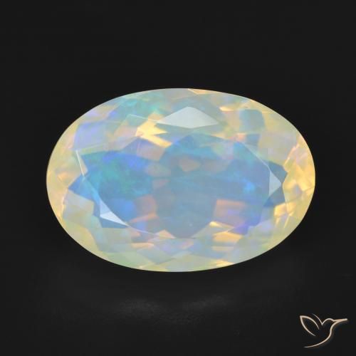5.06ct Natural Multicolor Opal, Oval, Transparent