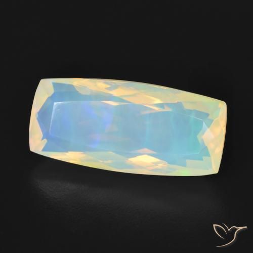 3.27 ct Multicolor Opal Stone, Natural Opal in Cushion-Cut Shape for Sale
