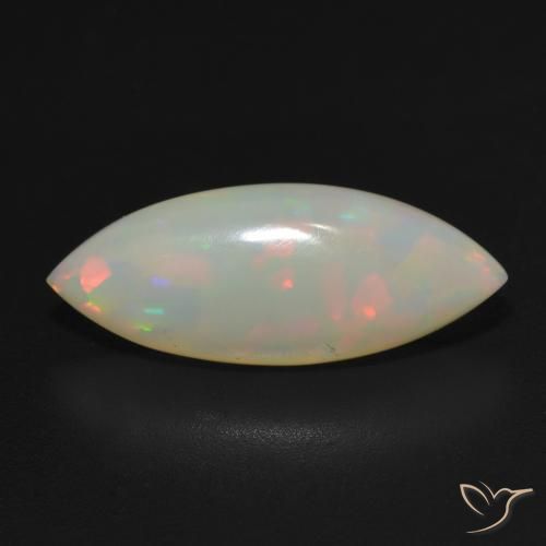 3.05ct Natural Multicolor Opal, Marquise, Translucent