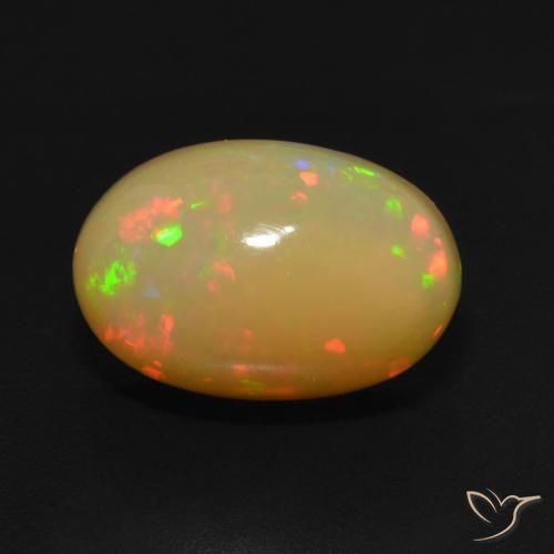 3.96ct Natural Multicolor Opal, Oval, Translucent