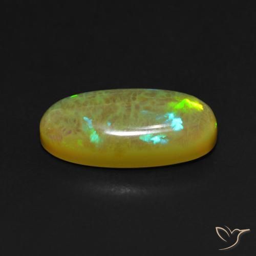 Opal Gemstone in 17.4 x 8.9 mm Size for Sale, Opal Stone in Multicolor Color
