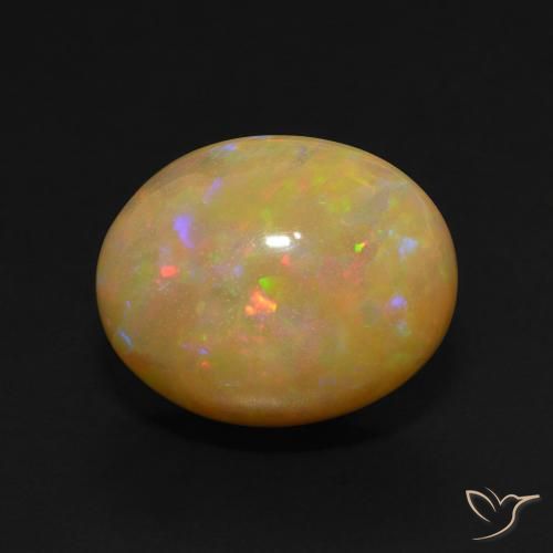 5.88ct Natural Multicolor Opal, Oval, Translucent