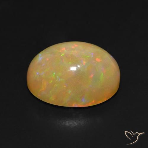 Opal Gemstone in 14.7 x 11.9 mm Size for Sale, Opal Stone in Multicolor Color