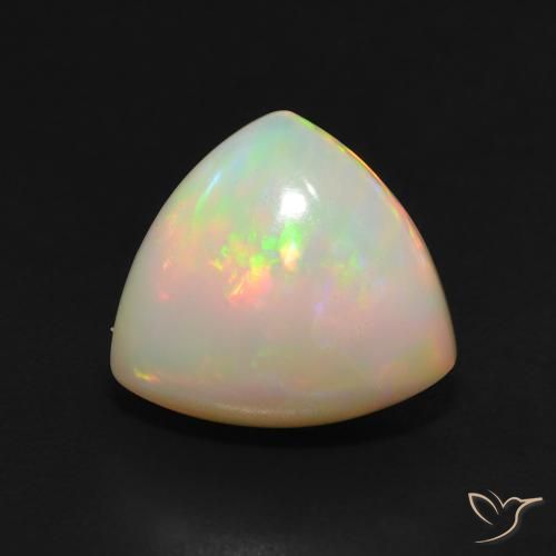 3.00ct Natural Multicolor Opal, Trillion, Translucent