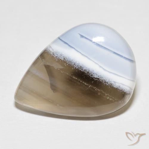 17.99 ct Multicolor Opal Gemstone, Opal Gem in Pear Cabochon Shape for Sale.