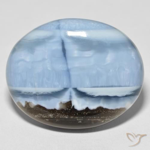 35.49ct Natural Multicolor Blue Opal, Oval, Opaque