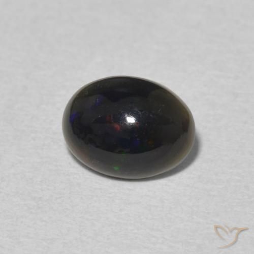 0.64 ct Multicolor Opal Stone, Natural Opal in Oval Cabochon Shape for Sale