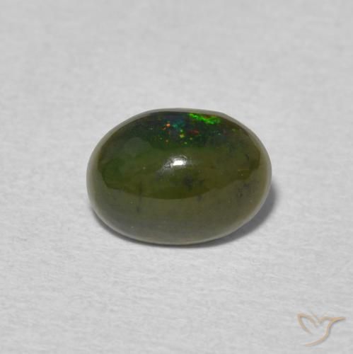 0.72ct Natural Multicolor Opal, Oval, Opaque