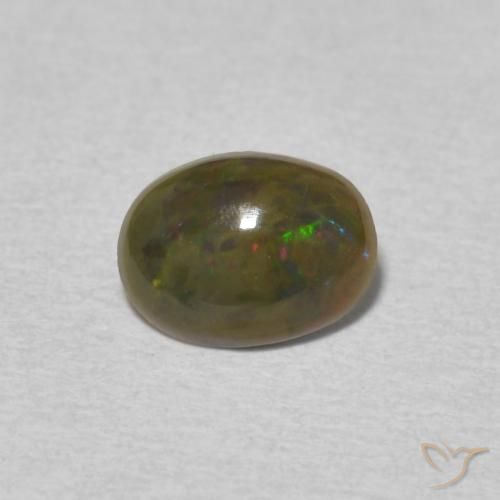 0.56ct Natural Multicolor Opal, Oval, Opaque