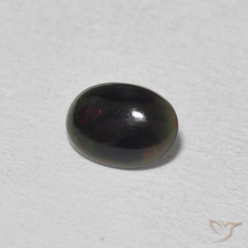 0.38 ct Multicolor Opal Stone, Natural Opal in Oval Cabochon Shape for Sale