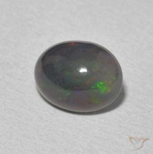 1.31 ct Multicolor Opal Stone, Natural Opal in Oval Cabochon Shape for Sale