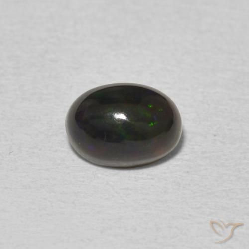 0.59ct Natural Multicolor Opal, Oval, Opaque