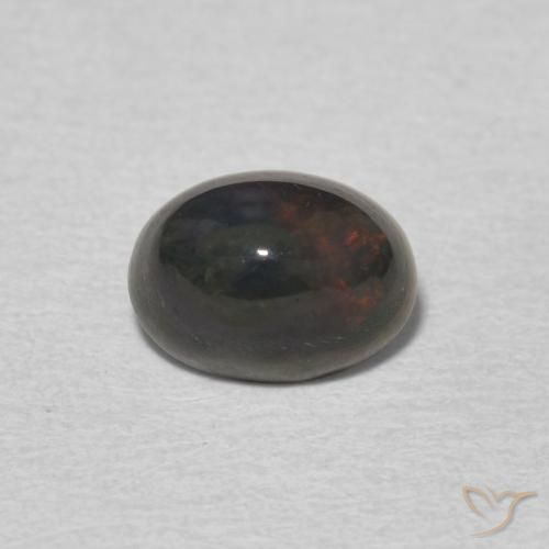 0.95ct Natural Multicolor Opal, Oval, Opaque