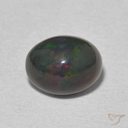 1.34ct Natural Multicolor Opal, Oval, Opaque