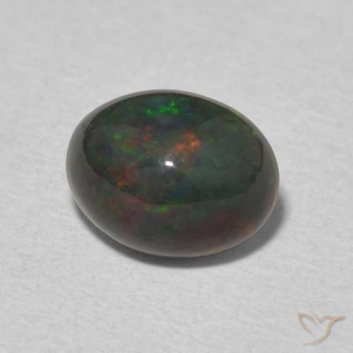 1.34 ct Multicolor Opal Stone, Natural Opal in Oval Cabochon Shape for Sale