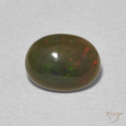 0.98ct Natural Multicolor Opal, Oval, Opaque, Photo A