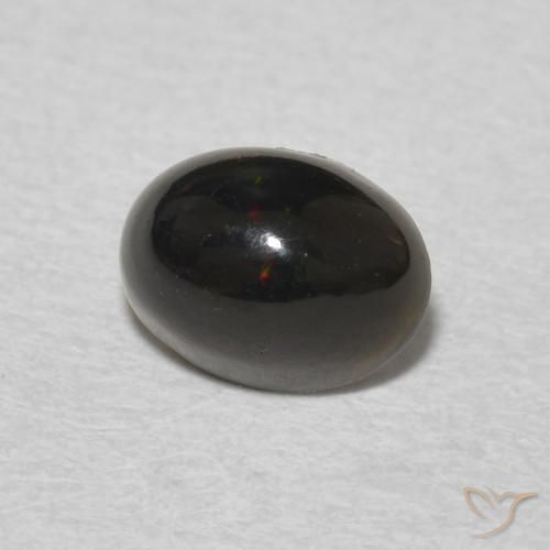0.59 ct Multicolor Opal Stone, Natural Opal in Oval Cabochon Shape for Sale