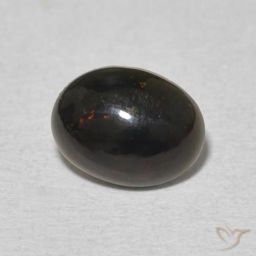 0.93 ct Multicolor Opal Stone, Natural Opal in Oval Cabochon Shape for Sale