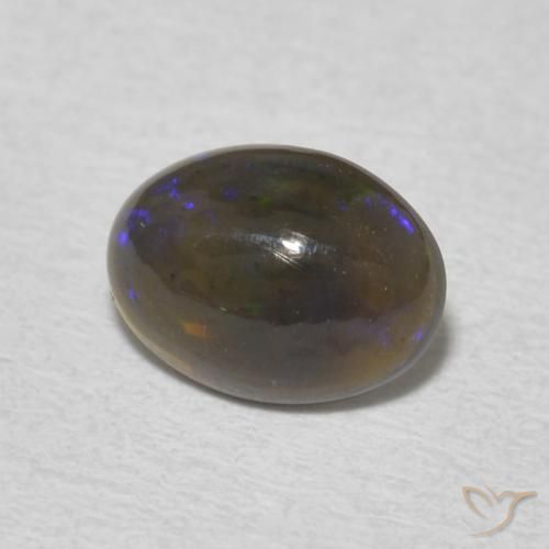 0.64 ct Multicolor Opal Stone, Natural Opal in Oval Cabochon Shape for Sale
