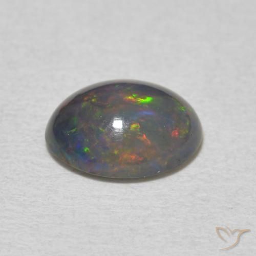 Opal Gemstone in 9 x 7 mm (calibrated) Size for Sale, Opal Stone in Multicolor Color