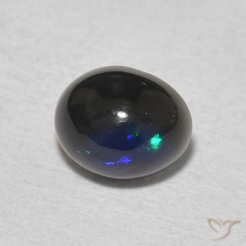 0.73 ct Multicolor Opal Stone, Natural Opal in Oval Cabochon Shape for Sale