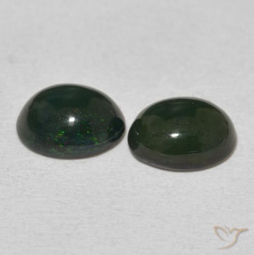 Opal Gemstones in 9 x 7 mm (calibrated) Size for Sale, Opal Stones in Multicolor Color