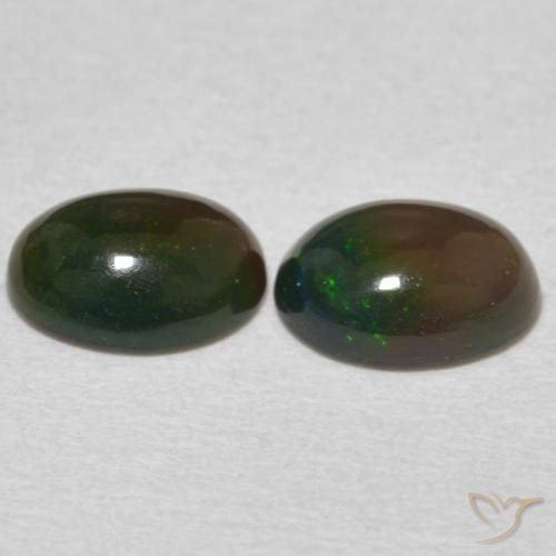 Opal Gemstones in 8 x 6 mm (calibrated) Size for Sale, Opal Stones in Multicolor Color