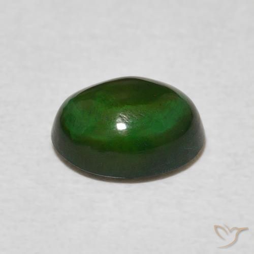 Opal Gemstone in 9 x 7 mm (calibrated) Size for Sale, Opal Stone in Deep Green Color