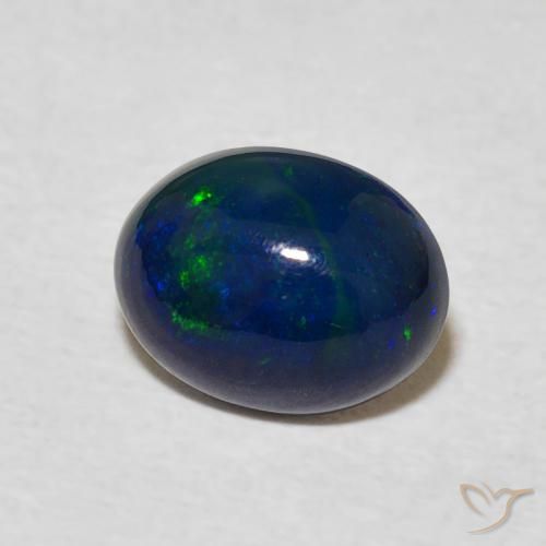 1.10 ct Multicolor Opal Stone, Natural Opal in Oval Cabochon Shape for Sale