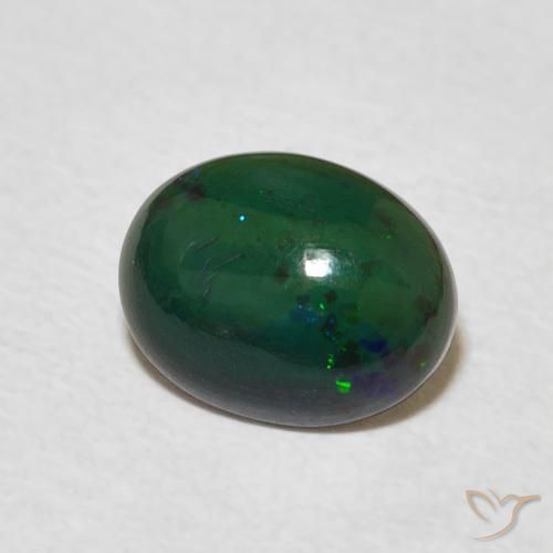 1.01 ct Multicolor Opal Stone, Natural Opal in Oval Cabochon Shape for Sale