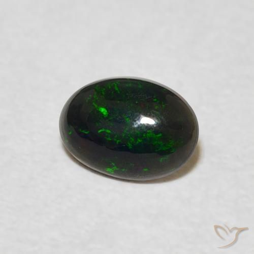 0.39 ct Multicolor Opal Stone, Natural Opal in Oval Cabochon Shape for Sale