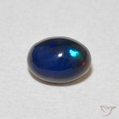 0.54 ct Multicolor Opal Gemstone, Opal Gem in Oval Cabochon Shape for Sale.