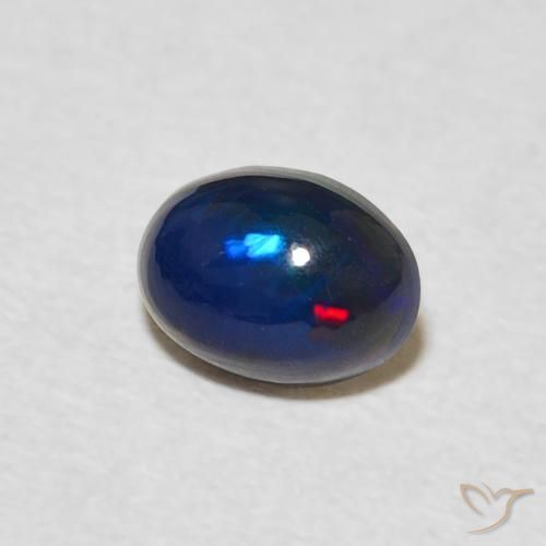 0.54 ct Multicolor Opal Stone, Natural Opal in Oval Cabochon Shape for Sale