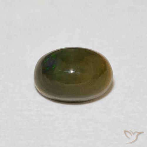 0.55ct Natural Multicolor Opal, Oval, Opaque