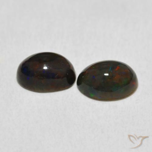 Opal Gemstones in 7 x 5 mm (calibrated) Size for Sale, Opal Stones in Multicolor Color